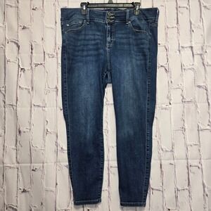 Torrid Jeans Jeggings Dark Wash Triple  Button Fly Women's Sz‎ 18S Cotton Blend